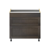 Hugo&Borg Montclaire 36-in W x 34.5-in H x 24-in D Wood 3-Drawer Base Fully Assembled Cabinet (Recessed Panel Style)