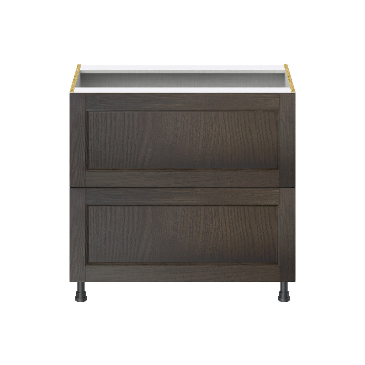 Hugo&Borg Montclaire 36-in W x 34.5-in H x 24-in D Wood 3-Drawer Base Fully Assembled Cabinet (Recessed Panel Style)