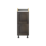 Hugo&Borg Montclaire 15-in W x 34.5-in H x 24-in D Wood 2-Drawer Base Fully Assembled Cabinet (Recessed Panel Style)