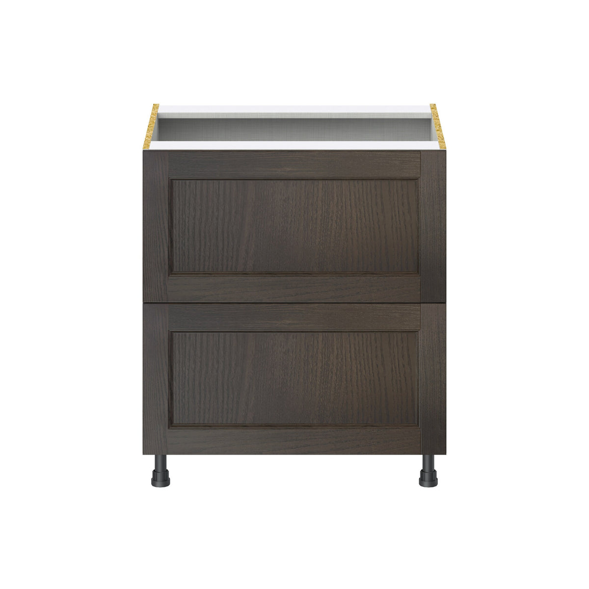 Hugo&Borg Montclaire 30-in W x 34.5-in H x 24-in D Wood 2-Drawer Base Fully Assembled Cabinet (Recessed Panel Style)