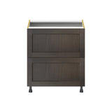 Hugo&Borg Montclaire 30-in W x 34.5-in H x 24-in D Wood 2-Drawer Base Fully Assembled Cabinet (Recessed Panel Style)
