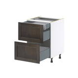 Hugo&Borg Montclaire 24-in W x 34.5-in H x 24-in D Wood 3-Drawer Base Fully Assembled Cabinet (Recessed Panel Style)