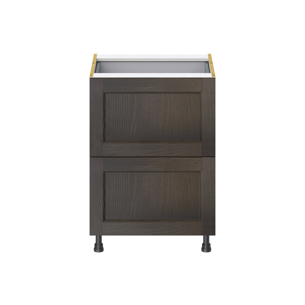 Hugo&Borg Montclaire 24-in W x 34.5-in H x 24-in D Wood 3-Drawer Base Fully Assembled Cabinet (Recessed Panel Style)