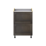 Hugo&Borg Montclaire 24-in W x 34.5-in H x 24-in D Wood 3-Drawer Base Fully Assembled Cabinet (Recessed Panel Style)