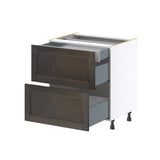 Hugo&Borg Montclaire 30-in W x 34.5-in H x 24-in D Wood 3-Drawer Base Fully Assembled Cabinet (Recessed Panel Style)