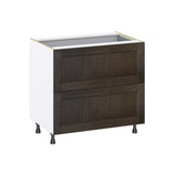 Hugo&Borg Montclaire 36-in W x 34.5-in H x 24-in D Wood 3-Drawer Base Fully Assembled Cabinet (Recessed Panel Style)