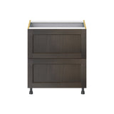 Hugo&Borg Montclaire 30-in W x 34.5-in H x 24-in D Wood 3-Drawer Base Fully Assembled Cabinet (Recessed Panel Style)