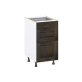 Hugo&Borg Montclaire 18-in W x 34.5-in H x 24-in D Wood 3-Drawer Base Fully Assembled Cabinet (Recessed Panel Style)