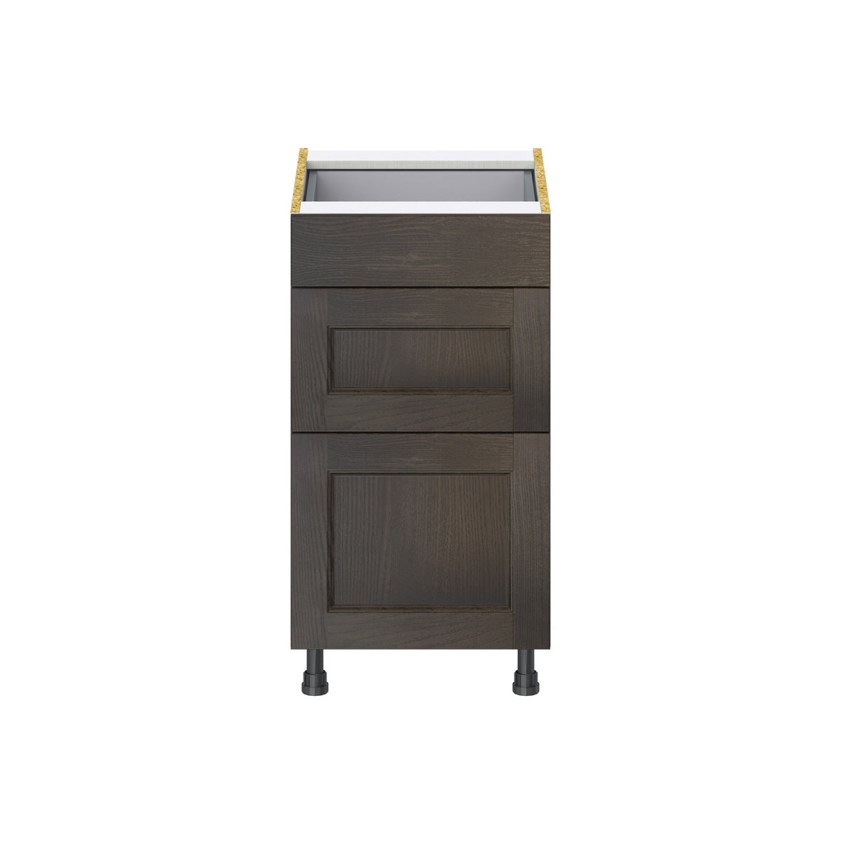 Hugo&Borg Montclaire 18-in W x 34.5-in H x 24-in D Wood 3-Drawer Base Fully Assembled Cabinet (Recessed Panel Style)