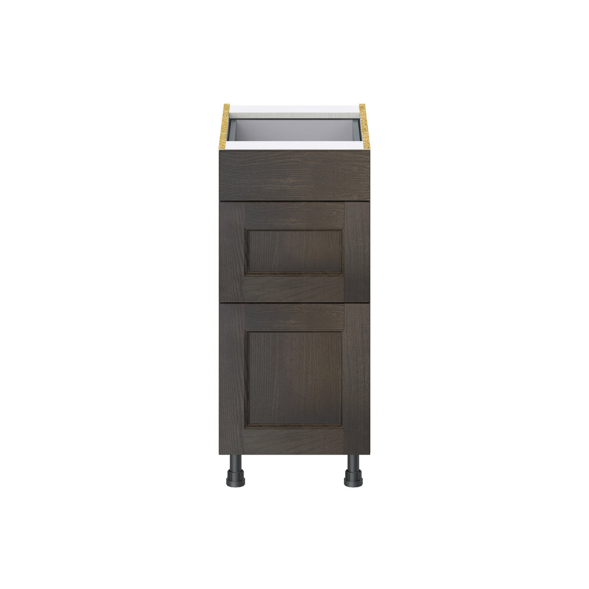 Hugo&Borg Montclaire 15-in W x 34.5-in H x 24-in D Wood 3-Drawer Base Fully Assembled Cabinet (Recessed Panel Style)