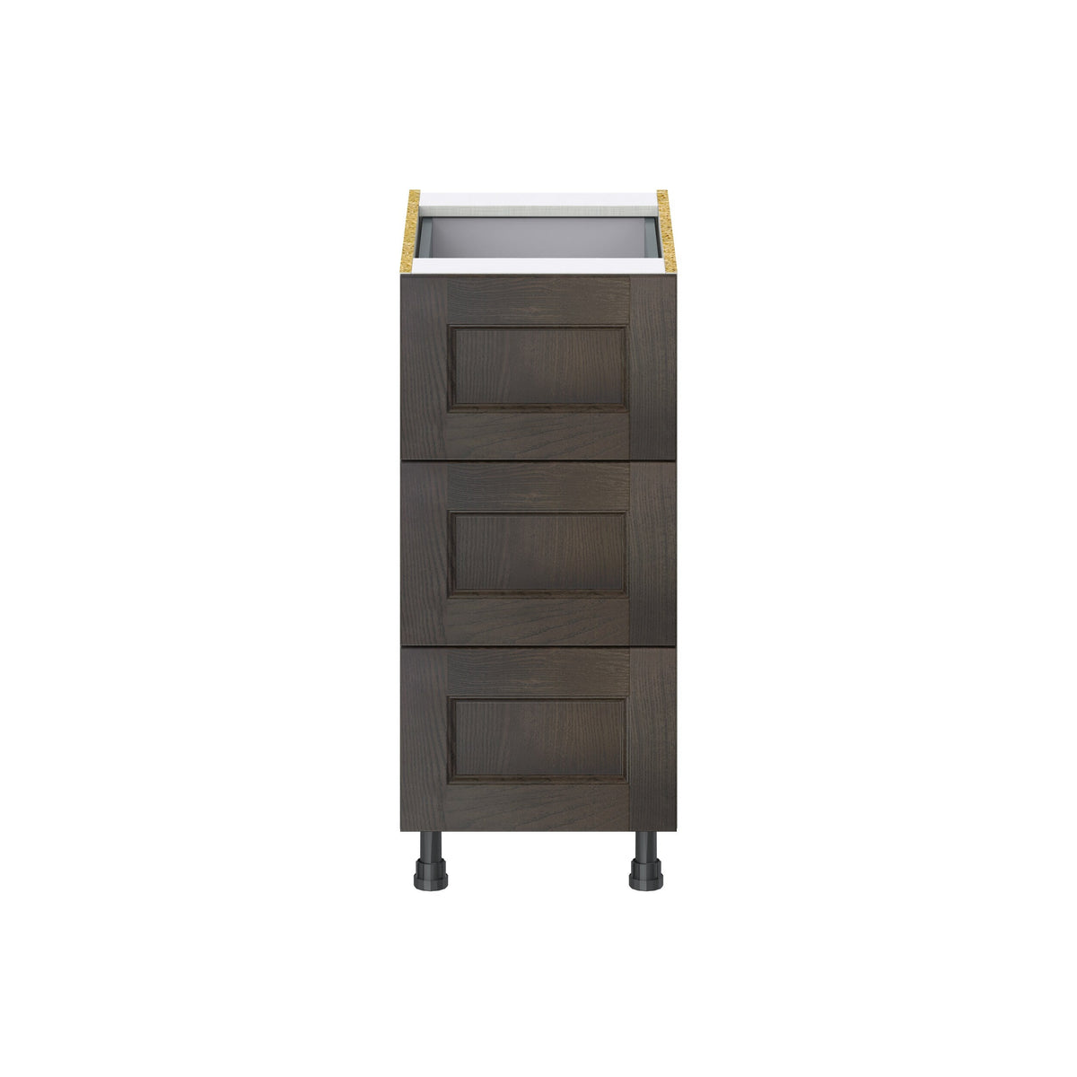 Hugo&Borg Montclaire 15-in W x 34.5-in H x 24-in D Wood 4-Drawer Base Fully Assembled Cabinet (Recessed Panel Style)