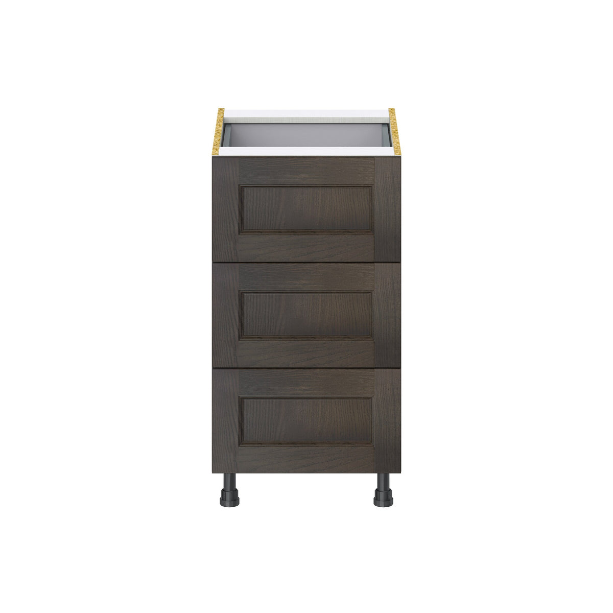 Hugo&Borg Montclaire 18-in W x 34.5-in H x 24-in D Wood 4-Drawer Base Fully Assembled Cabinet (Recessed Panel Style)
