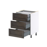 Hugo&Borg Montclaire 24-in W x 34.5-in H x 24-in D Wood 4-Drawer Base Fully Assembled Cabinet (Recessed Panel Style)