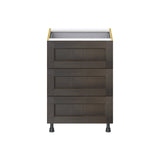Hugo&Borg Montclaire 24-in W x 34.5-in H x 24-in D Wood 4-Drawer Base Fully Assembled Cabinet (Recessed Panel Style)