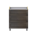 Hugo&Borg Montclaire 30-in W x 34.5-in H x 24-in D Wood 4-Drawer Base Fully Assembled Cabinet (Recessed Panel Style)