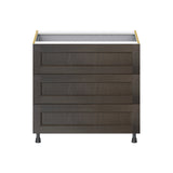 Hugo&Borg Montclaire 36-in W x 34.5-in H x 24-in D Wood 4-Drawer Base Fully Assembled Cabinet (Recessed Panel Style)