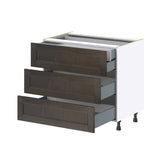 Hugo&Borg Montclaire 36-in W x 34.5-in H x 24-in D Wood 4-Drawer Base Fully Assembled Cabinet (Recessed Panel Style)