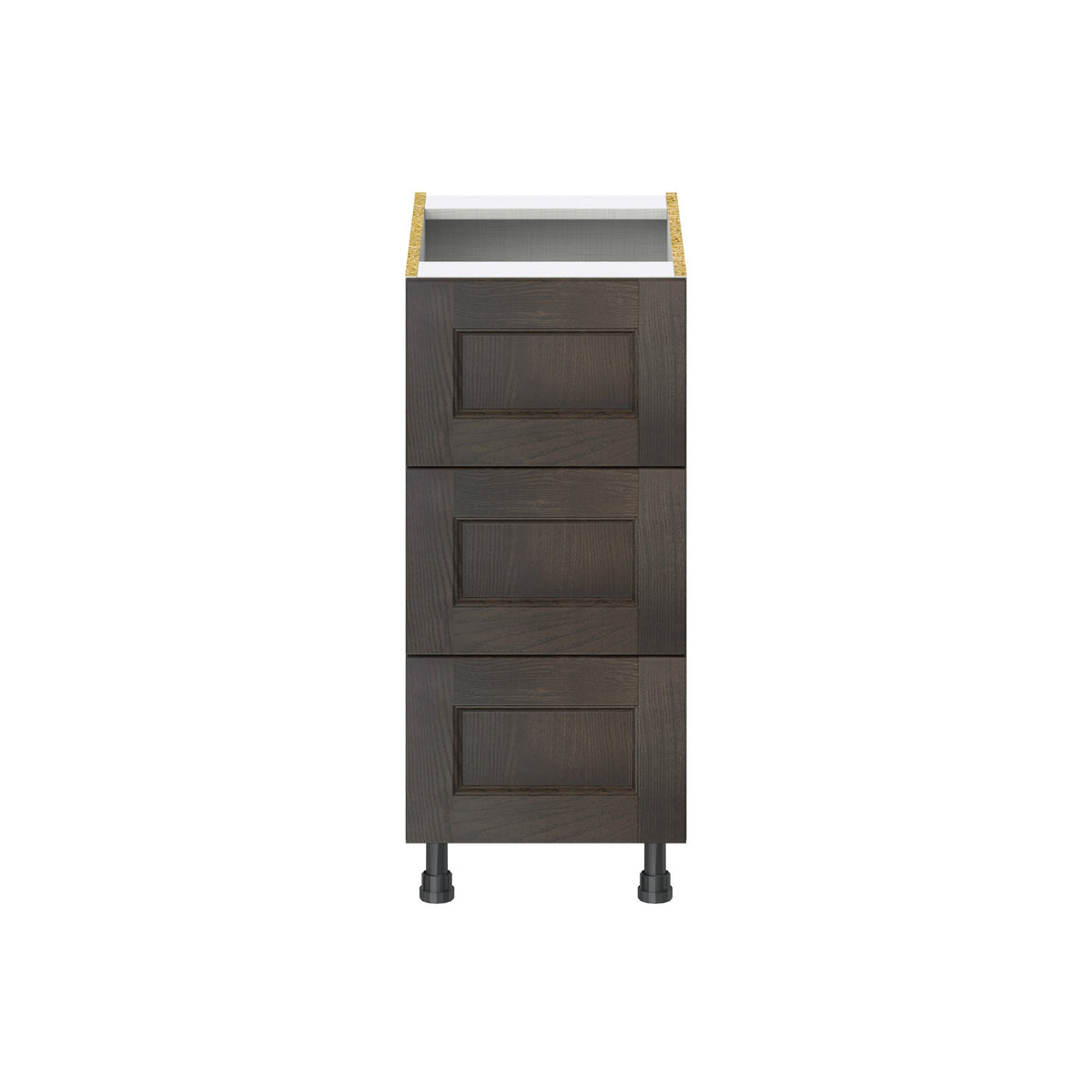 Hugo&Borg Montclaire 15-in W x 34.5-in H x 24-in D Wood 3-Drawer Base Fully Assembled Cabinet (Recessed Panel Style)