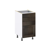 Hugo&Borg Montclaire 18-in W x 34.5-in H x 24-in D Wood 4-Drawer Base Fully Assembled Cabinet (Recessed Panel Style)