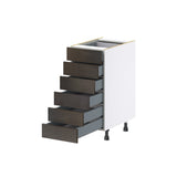 Hugo&Borg Montclaire 15-in W x 34.5-in H x 24-in D Wood 6-Drawer Base Fully Assembled Cabinet (Recessed Panel Style)
