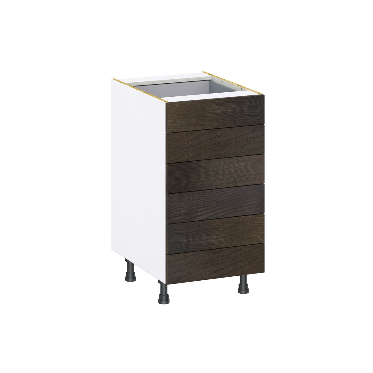 Hugo&Borg Montclaire 18-in W x 34.5-in H x 24-in D Wood 6-Drawer Base Fully Assembled Cabinet (Recessed Panel Style)