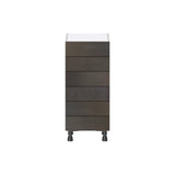 Hugo&Borg Montclaire 15-in W x 34.5-in H x 14-in D Wood 6-Drawer Base Fully Assembled Cabinet (Recessed Panel Style)