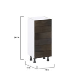 Hugo&Borg Montclaire 15-in W x 34.5-in H x 14-in D Wood 6-Drawer Base Fully Assembled Cabinet (Recessed Panel Style)