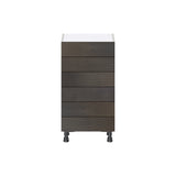 Hugo&Borg Montclaire 18-in W x 34.5-in H x 14-in D Wood 6-Drawer Base Fully Assembled Cabinet (Recessed Panel Style)