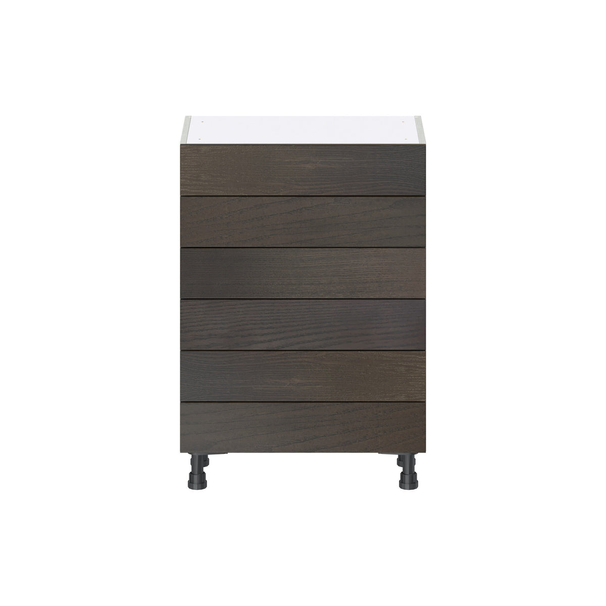 Hugo&Borg Montclaire 24-in W x 34.5-in H x 14-in D Wood 6-Drawer Base Fully Assembled Cabinet (Recessed Panel Style)