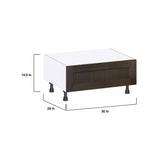 Hugo&Borg Montclaire 30-in W x 14.5-in H x 24-in D Wood 1-Drawer Base Fully Assembled Cabinet (Recessed Panel Style)