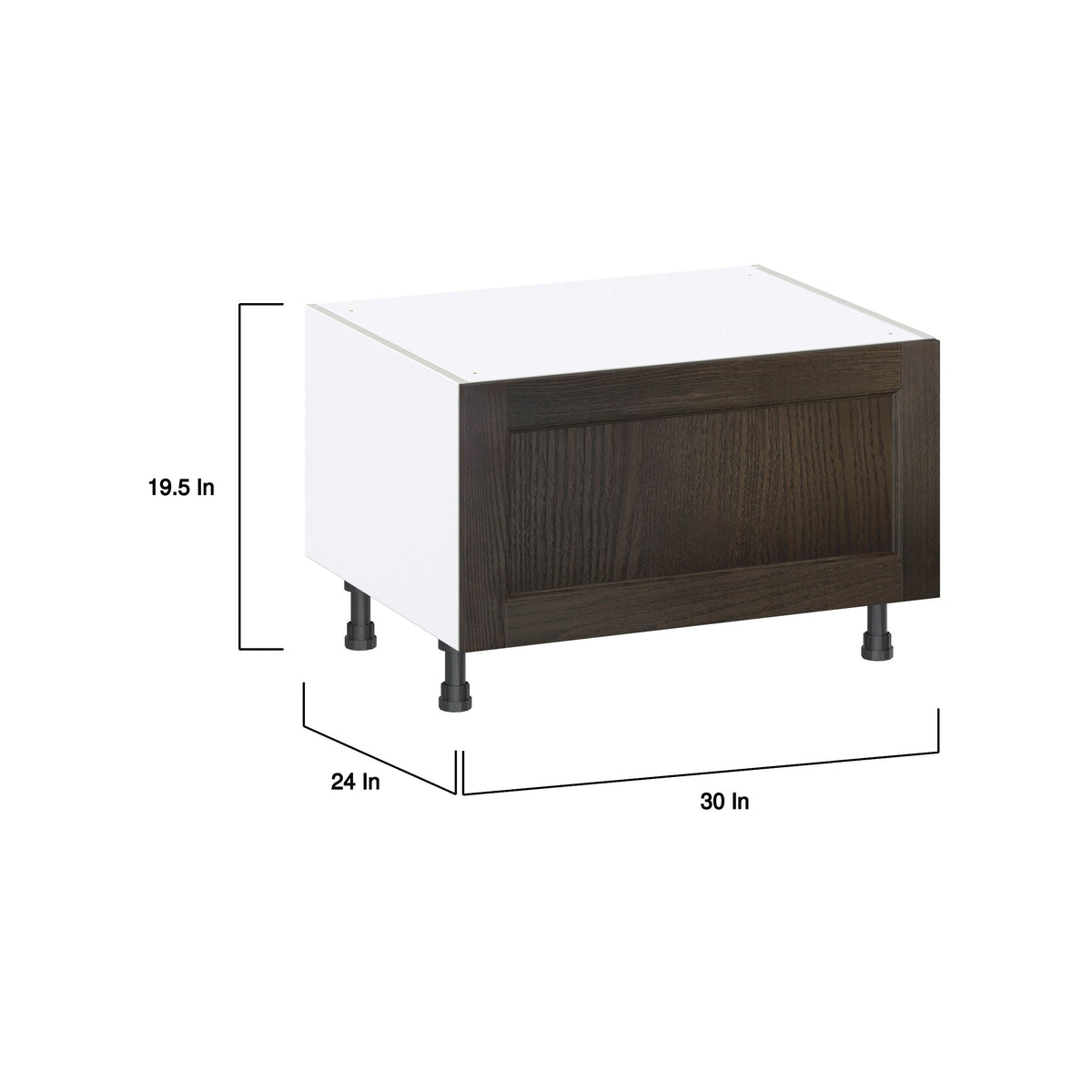 Hugo&Borg Montclaire 30-in W x 19.5-in H x 24-in D Wood 1-Drawer Base Fully Assembled Cabinet (Recessed Panel Style)