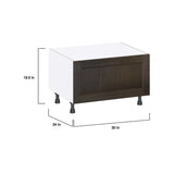 Hugo&Borg Montclaire 30-in W x 19.5-in H x 24-in D Wood 1-Drawer Base Fully Assembled Cabinet (Recessed Panel Style)