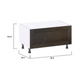 Hugo&Borg Montclaire 36-in W x 19.5-in H x 24-in D Wood 1-Drawer Base Fully Assembled Cabinet (Recessed Panel Style)