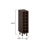 Hugo&Borg 14-Bottle Wood Mdf Wine Cabinet