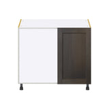 Hugo&Borg Montclaire 39-in W x 34.5-in H x 24-in D Wood Blind Corner Base Fully Assembled Cabinet (Recessed Panel Shaker Style)
