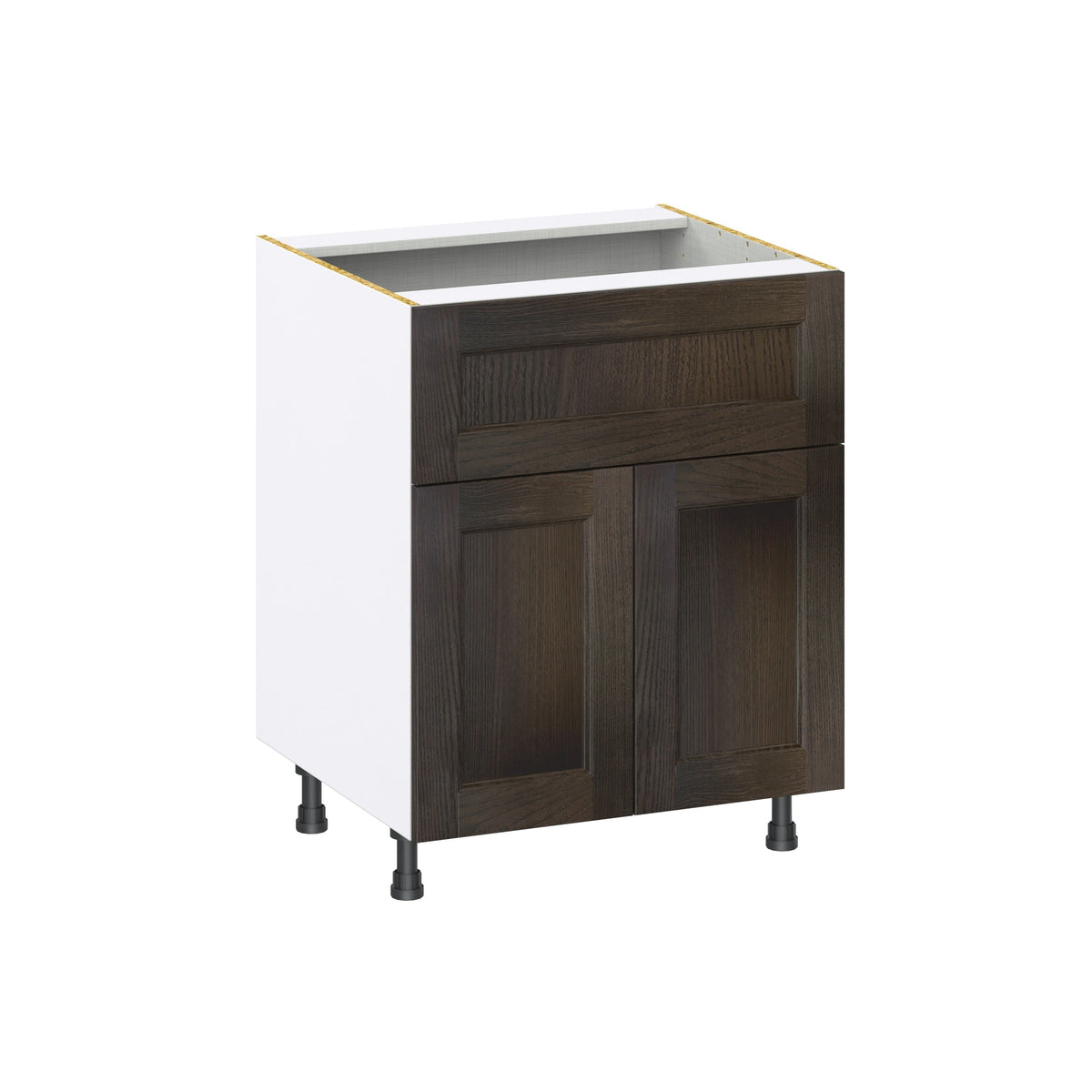 Hugo&Borg Montclaire 27-in W x 34.5-in H x 25-in D Wood 1-Drawer Base Fully Assembled Cabinet (Recessed Panel Shaker Style)