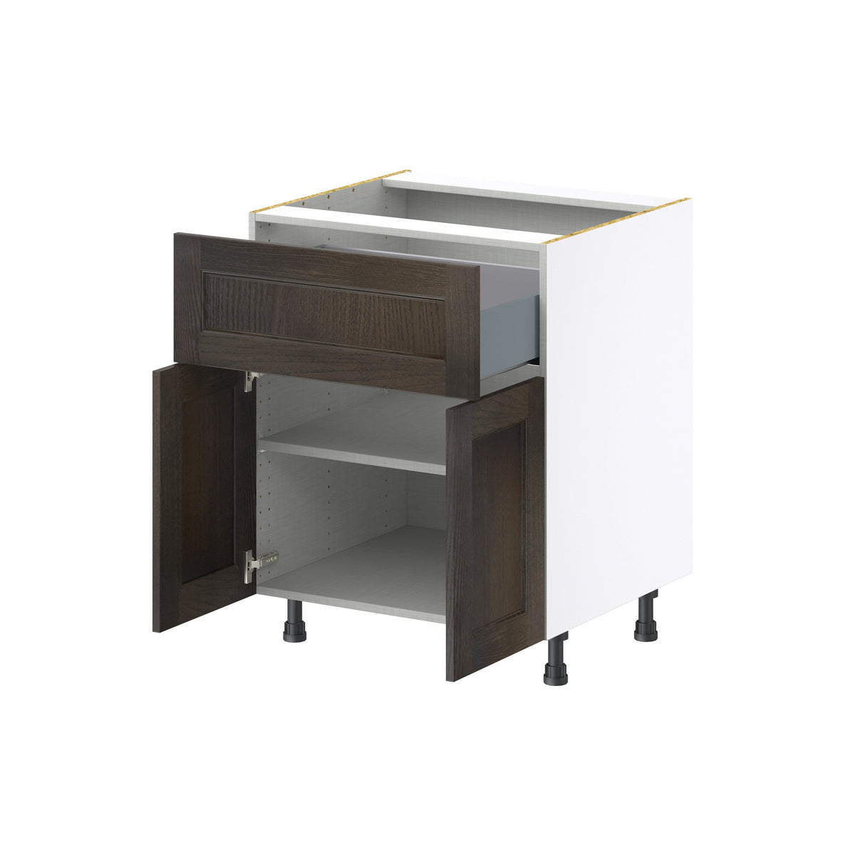 Hugo&Borg Montclaire 27-in W x 34.5-in H x 25-in D Wood 1-Drawer Base Fully Assembled Cabinet (Recessed Panel Shaker Style)
