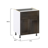 Hugo&Borg Montclaire 27-in W x 34.5-in H x 25-in D Wood 1-Drawer Base Fully Assembled Cabinet (Recessed Panel Shaker Style)