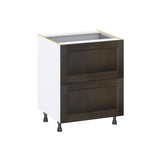 Hugo&Borg Montclaire 27-in W x 34.5-in H x 24-in D Wood 3-Drawer Base Fully Assembled Cabinet (Recessed Panel Style)
