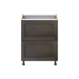 Hugo&Borg Montclaire 27-in W x 34.5-in H x 24-in D Wood 3-Drawer Base Fully Assembled Cabinet (Recessed Panel Style)
