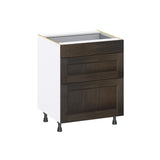 Hugo&Borg Montclaire 27-in W x 34.5-in H x 24-in D Wood 3-Drawer Base Fully Assembled Cabinet (Recessed Panel Style)