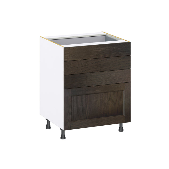 Hugo&Borg Montclaire 27-in W x 34.5-in H x 24-in D Wood 4-Drawer Base Fully Assembled Cabinet (Recessed Panel Style)