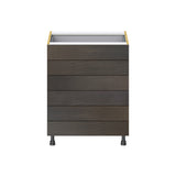 Hugo&Borg Montclaire 27-in W x 34.5-in H x 24-in D Wood 6-Drawer Base Fully Assembled Cabinet (Recessed Panel Style)