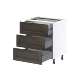 Hugo&Borg Montclaire 27-in W x 34.5-in H x 24-in D Wood 4-Drawer Base Fully Assembled Cabinet (Recessed Panel Style)