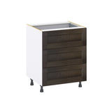 Hugo&Borg Montclaire 27-in W x 34.5-in H x 24-in D Wood 4-Drawer Base Fully Assembled Cabinet (Recessed Panel Style)