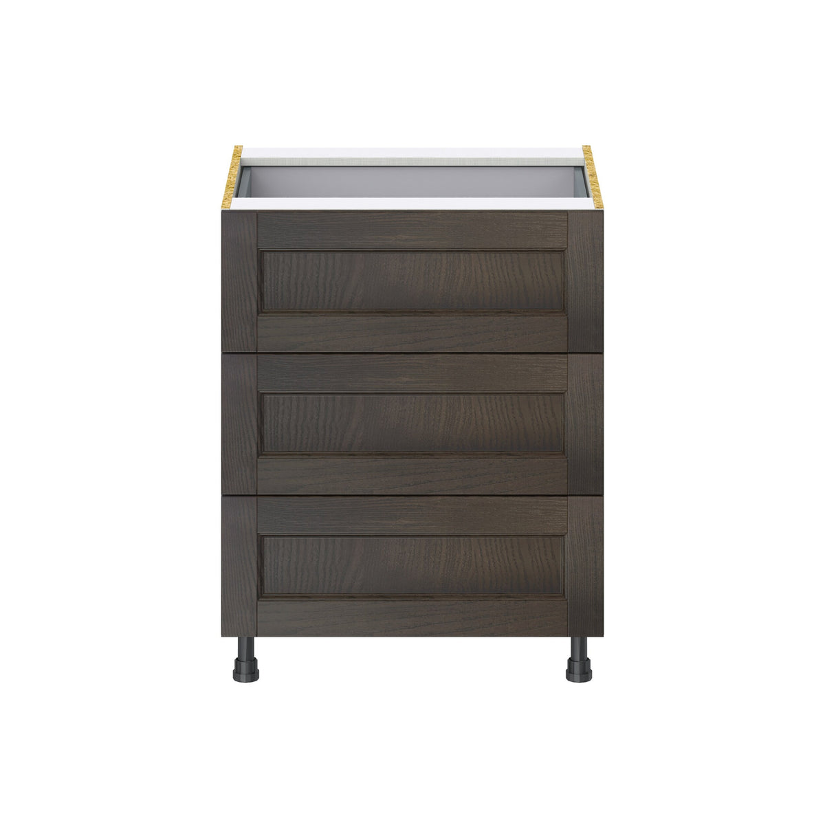Hugo&Borg Montclaire 27-in W x 34.5-in H x 24-in D Wood 4-Drawer Base Fully Assembled Cabinet (Recessed Panel Style)