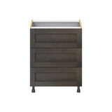 Hugo&Borg Montclaire 27-in W x 34.5-in H x 24-in D Wood 4-Drawer Base Fully Assembled Cabinet (Recessed Panel Style)