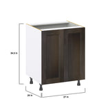 Hugo&Borg Montclaire 27-in W x 34.5-in H x 24-in D Wood Sink Base Fully Assembled Cabinet (Recessed Panel Shaker Style)