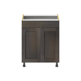 Hugo&Borg Montclaire 27-in W x 34.5-in H x 24-in D Wood Sink Base Fully Assembled Cabinet (Recessed Panel Shaker Style)