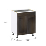 Hugo&Borg Montclaire 27-in W x 34.5-in H x 24-in D Wood Sink Base Fully Assembled Cabinet (Recessed Panel Shaker Style)